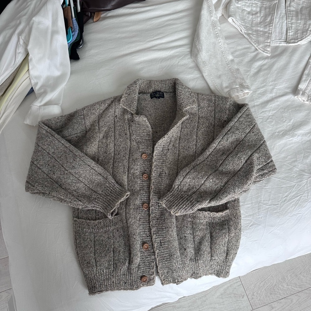 100% Wool Cozy Gray Sweater